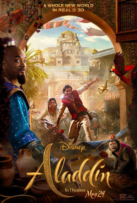 Aladdin (2019)_7 Movie Film Poster Canvas iconic design