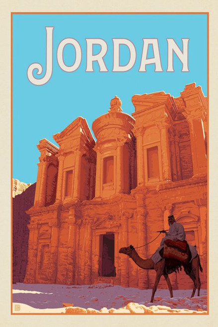 Jordan Retro Classic Travel Poster (60) Poster Canvas Travel Holiday Trip Print