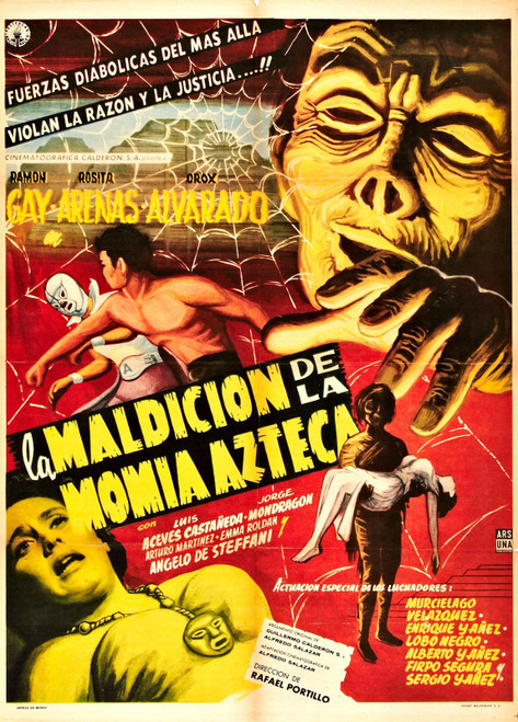 Curse Of Aztec Mummy 01 Poster Canvas Print Art Painting Decor Reprint wall A0 A