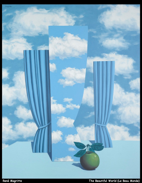 ren-magritte--the-beautiful-world-le-beau-monde_12043695066_o(1) Poster Canvas M