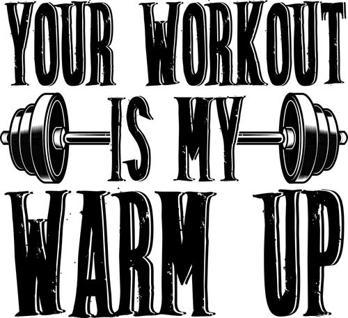 Your Workout Is My Warm-up Poster Canvas Movie Film Print A0 A1 A2 A3 A4 A5 A6 A