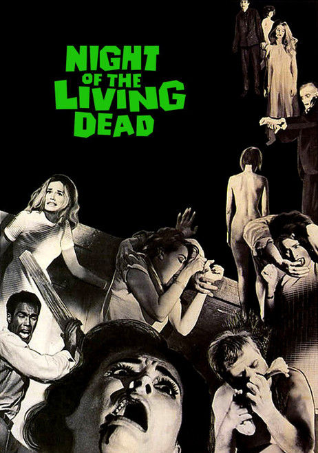 NIGHT OF THE LIVING DEAD (1968) 5 Poster Canvas Movie Film Print A0 A1 A2 A3 A4