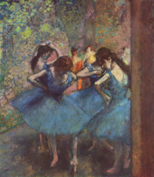 Edgar Degas 19 - Dancers in blue 1895 Poster Canvas Movie Film Print A0 A1 A2 A3