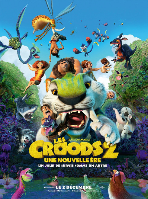 The Croods_ A New Age (2020)_2 Poster Canvas Movie Film Print A0 A1 A2 A3 A4 A5