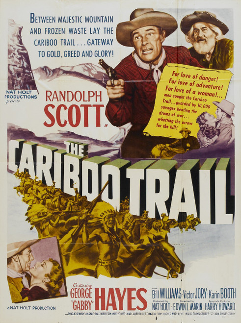 The Cariboo Trail (1950)_3 Poster Canvas Movie Film Print A0 A1 A2 A3 A4 A5 A6 A