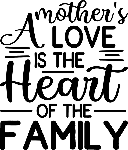 12.-A-Mothers-Love-is-the-Heart-of-The-Family Fun Gift Poster Canvas Print A0 A1