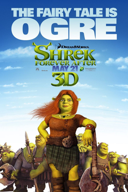 Shrek Forever After (2010)_5 Poster Canvas Movie Film Print A0 A1 A2 A3 A4 A5 A6