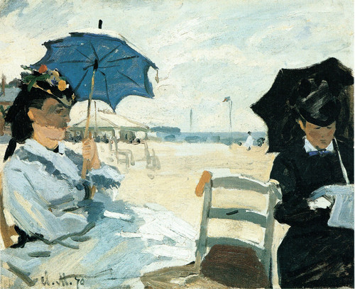 Monet- The Beach at Trouville Poster Canvas Movie Film Print A0 A1 A2 A3 A4 A5 A