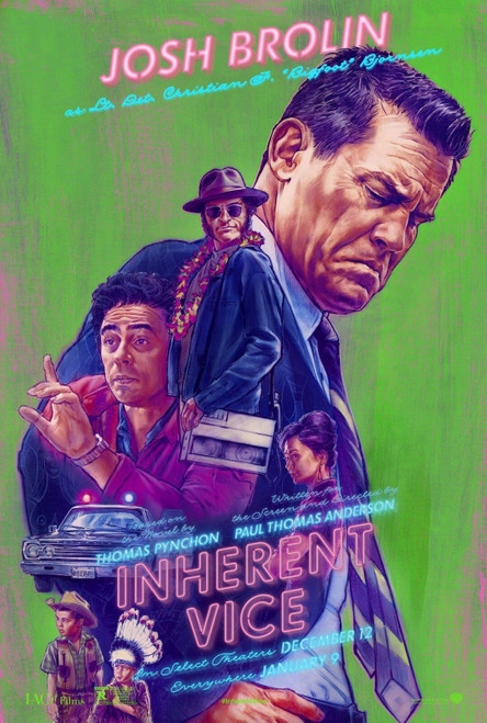 Inherent Vice (2014)_5 Poster Canvas Movie Film Print A0 A1 A2 A3 A4 A5 A6 Art W