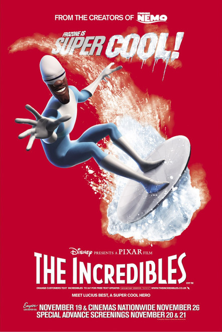 The Incredibles (2004)_27 Poster Canvas Movie Film Print A0 A1 A2 A3 A4 A5 A6 Ar