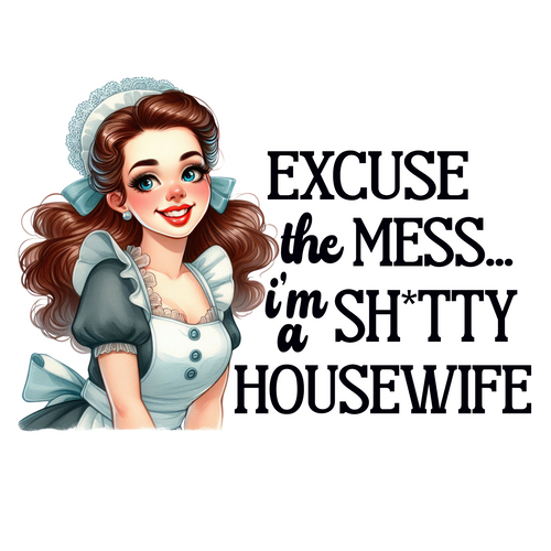 Housewife Poster Canvas Sarcastic Femine Art Print A0 A1 A2 A3 A4 A5 A6