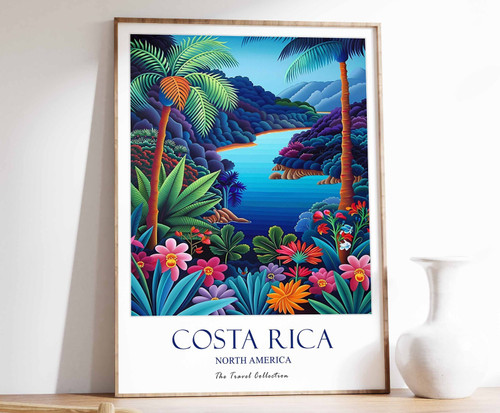 11_Costa Rica Poster, Costa Rica Travel Print, North America Travel Art, Tropica
