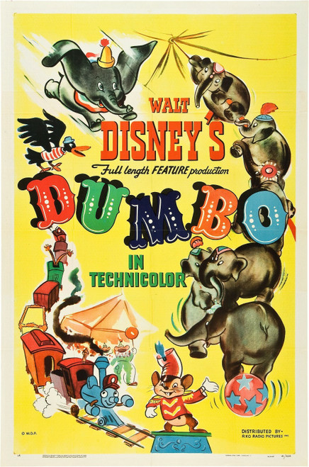 dumbo 1941 1 - Poster (A0-A4) Film Movie Picture Art Wall Decor