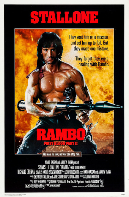 Rambo 3- Poster (A0-A4) Film Movie Picture Art Wall Decor Actor