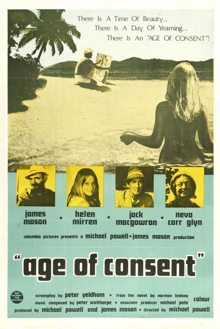 Age of Consent (1969)_0 Movie Film Poster Canvas iconic design Age of Consent (1969)_0 Movie Film Poster Canvas iconic design