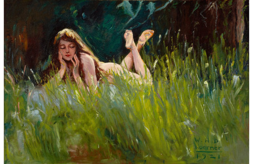 PinUp Girl - WILLIAM HENRY DETHLEF KOERNER Splendor in the Grass 1921 Poster Ca
