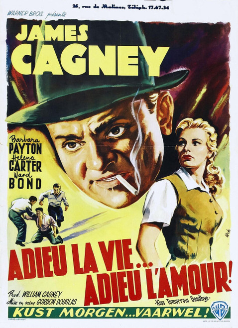 Kiss Tomorrow Goodbye (1950)_3 Poster Canvas Movie Film Print A0 A1 A2 A3 A4 A5