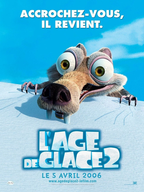 Ice Age 2_ The Meltdown (2006)_4 Poster Canvas Movie Film Print A0 A1 A2 A3 A4 A