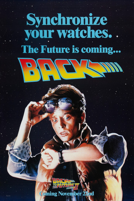 Back to the Future Part II (1989)_1 Movie Film Poster Canvas iconic design