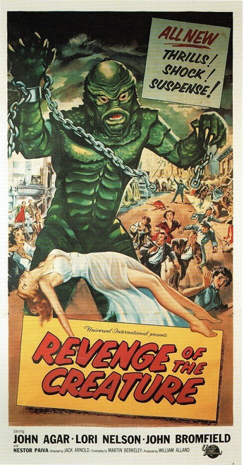 Revenge Of The Creature - 1955 small Poster Canvas Movie Film Print A0 A1 A2 A3