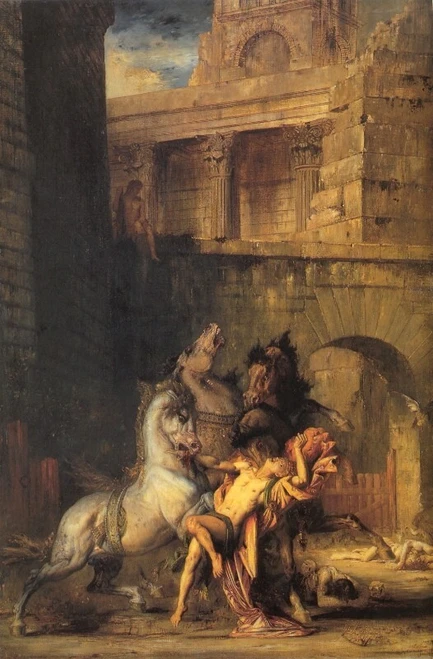 Diomedes_Devoured_by_his_Horses Poster Canvas Movie Film Print A0 A1 A2 A3 A4 A5