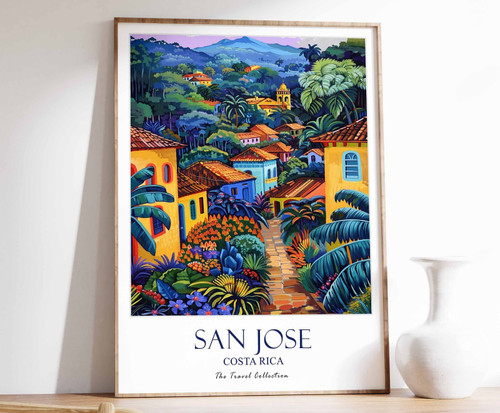 9_San Jose Poster, San Jose Travel Print, Costa Rica Travel Art, Tropical Decor,