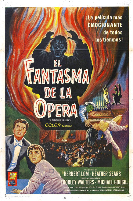 Phantom Of Opera 1962 05 Poster Canvas Movie Film Print A0 A1 A2 A3 A4 A5 A6 Art