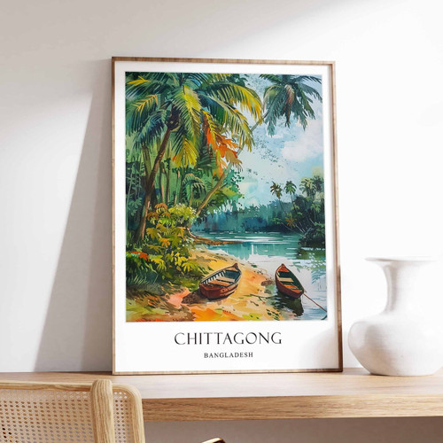 9_Chittagong Poster, Islamic Decor, Islamic Art, Middle Eastern Art, Chittagong