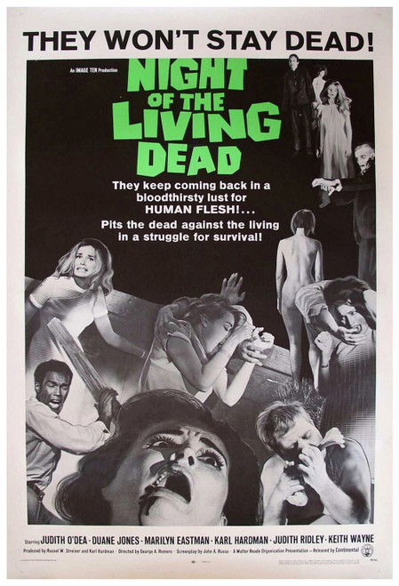 Night of the Living Dead (1968)_1 Poster Canvas Movie Film Print A0 A1 A2 A3 A4