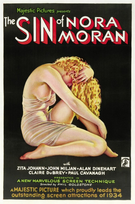 The Sin of Nora Moran (1933)_0 Poster Canvas Movie Film Print A0 A1 A2 A3 A4 A5