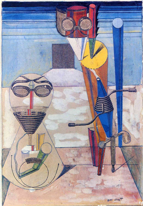 Max Ernst - Ambiguous Figures Poster Canvas Movie Film Print A0 A1 A2 A3 A4 A5 A