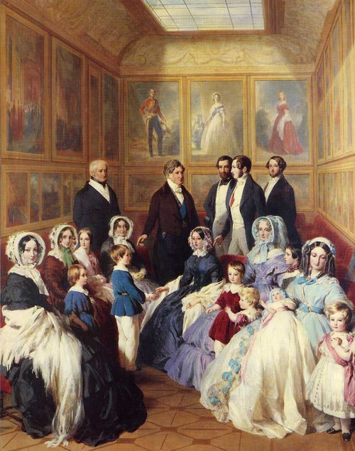 Winterhalter_Franz_Xavier_Queen_Victoria_and_Prince_Albert_w Poster Canvas Movie