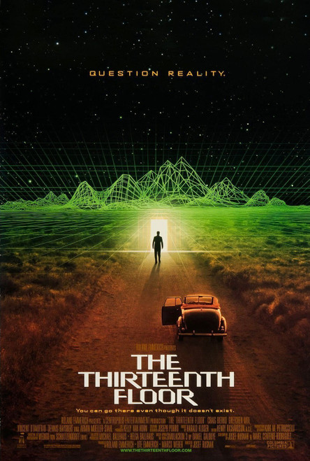 The Thirteenth Floor (1999)_0 Poster Canvas Movie Film Print A0 A1 A2 A3 A4 A5 A