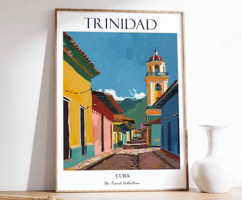 1_Trinidad Poster, Trinidad Travel Print, Cuba Travel Art, Cuba Travel Poster, T