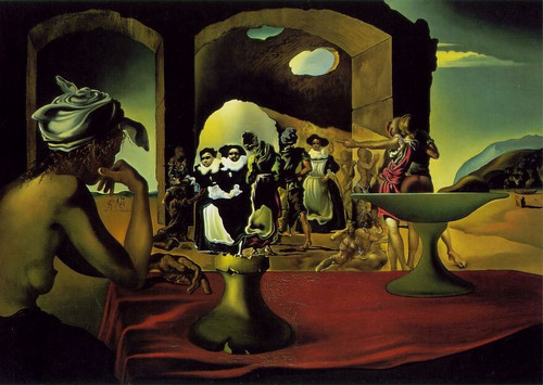 Dali.Slave_Market_With_the_Disappearing_Bust_of_Voltaire Poster Canvas Movie Fil