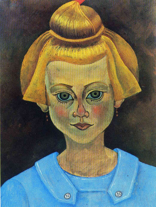 Joan Miró - Portrait of a young girl Poster Canvas Movie Film Print A0 A1 A2 A3