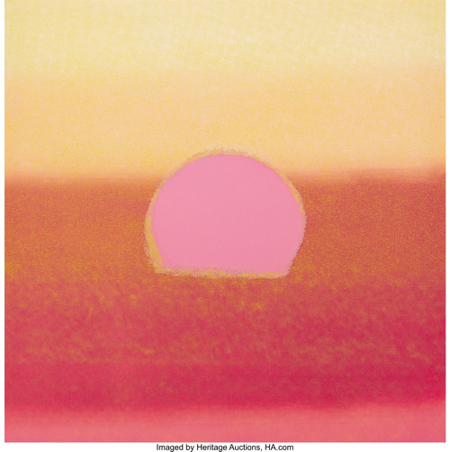 ANDY WARHOL (American, 1928-1987). Sunset, (2)1972 Poster Canvas Movie Film Prin