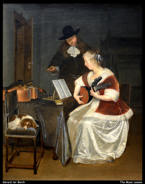 gerard-ter-borch---the-music-lesson--jpb_20830814359_o(1) Poster Canvas Movie Fi