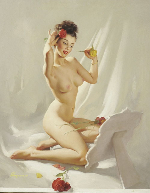 Gil Elvgren - Pinup Girl - Original Pin-Up 1948 Poster Canvas Movie Film Print A