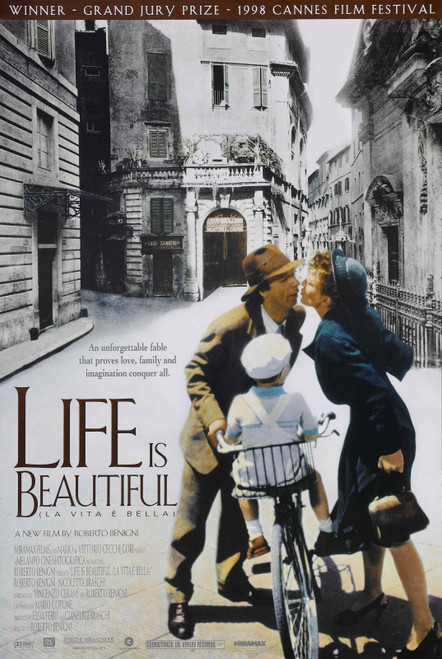 Life is Beautiful (1998)_1 Poster Canvas Movie Film Print A0 A1 A2 A3 A4 A5 A6 A