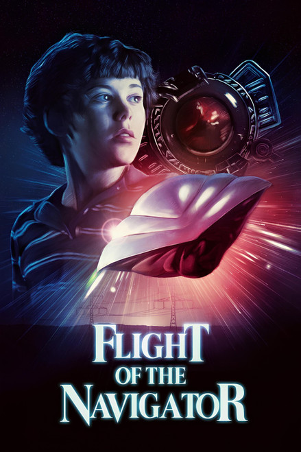 FLIGHT OF THE NAVIGATOR (1986) 4- upscaled Poster Canvas Movie Film Print A0 A1