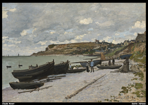 claude-monet---sainte-adresse_11015972305_o(1) Poster Canvas Movie Film Print A0