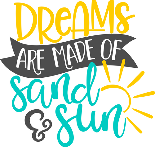 DreamsAreMadeOfSandAndSun (2) Poster Canvas Movie Film Print A0 A1 A2 A3 A4 A5 A