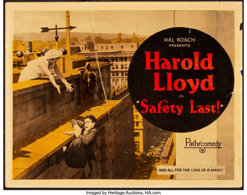 SAFETY LAST! (1923) 1 Poster Canvas Movie Film Print A0 A1 A2 A3 A4 A5 A6 Art Wa
