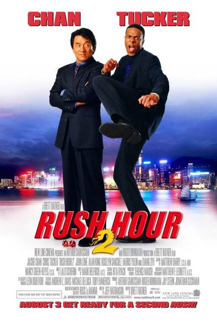 Rush Hour 2 (2001)_3 Poster Canvas Movie Film Print A0 A1 A2 A3 A4 A5 A6 Art Wal