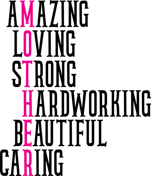 19.-AMAZING,-LOVING,-STRONG,-HARDWORKING,-BEAUTIFUL,-CARING Fun Gift Poster Canv