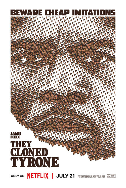 They Cloned Tyrone (2023)_7 Poster Canvas Movie Film Print A0 A1 A2 A3 A4 A5 A6