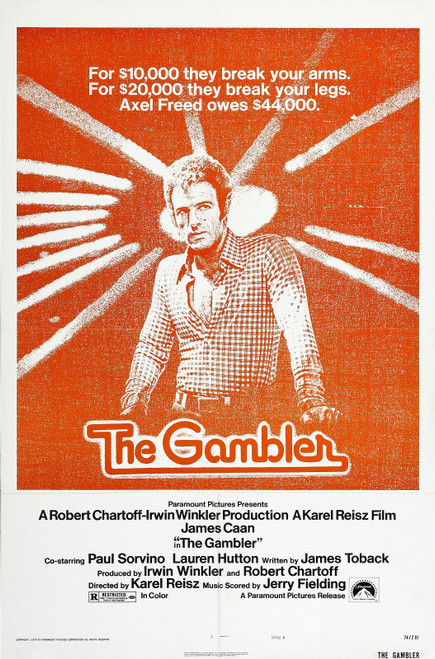 The Gambler (1974)_0 Poster Canvas Movie Film Print A0 A1 A2 A3 A4 A5 A6 Art Wal