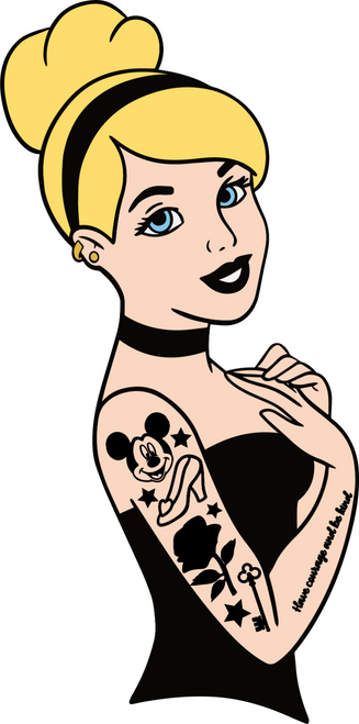 PunkCinderella Poster Canvas Unique Design Print A0 A1 A2 A3 A4 A5 A6 Art Wall D
