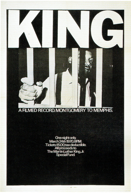King- A Filmed Record..Montgomery To Memphis-1970 Poster Canvas Movie Film Print King- A Filmed Record..Montgomery To Memphis-1970 Poster Canvas Movie Film Print